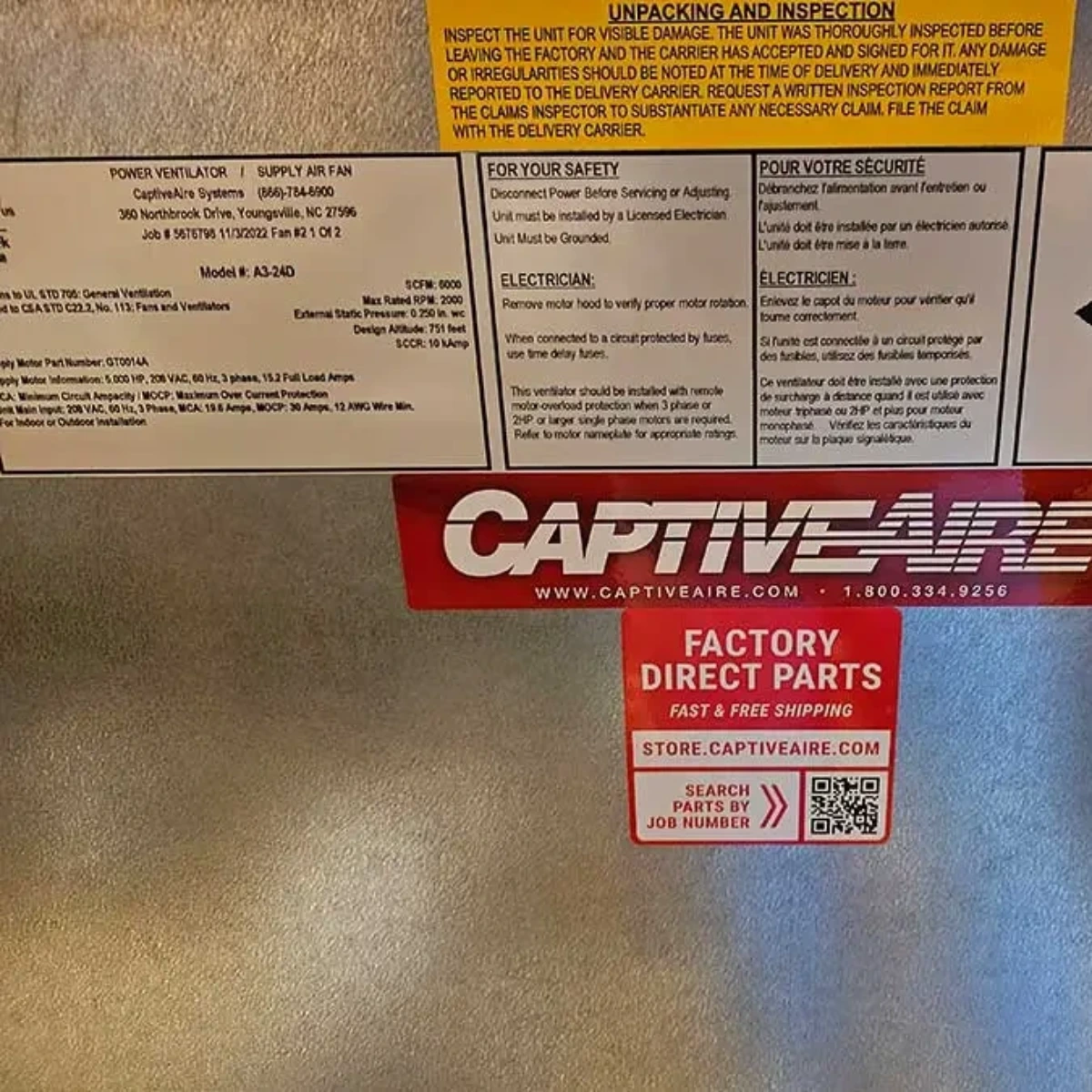 CaptiveAir Exhaust Fan